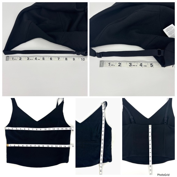 Cabi Bralette # 5332, Black Camisole Style Adjustable Strap Bra Top, Medium - Picture 15 of 16